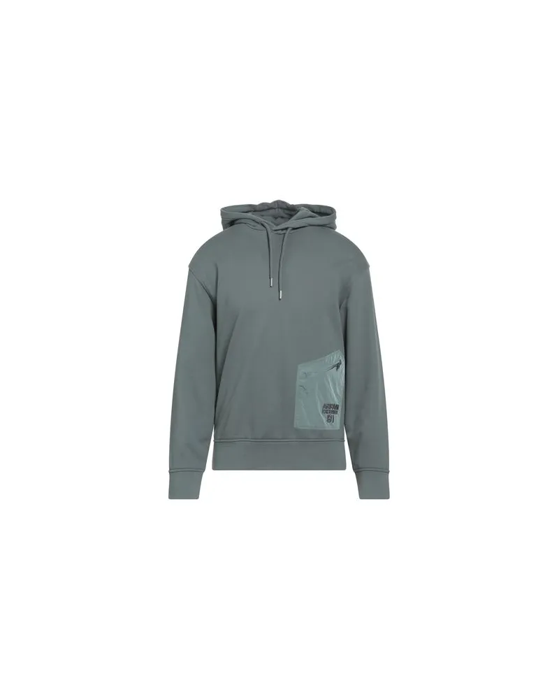 Armani Exchange TOPS - Sweatshirtsauf YOOX.COM Salbeigrün