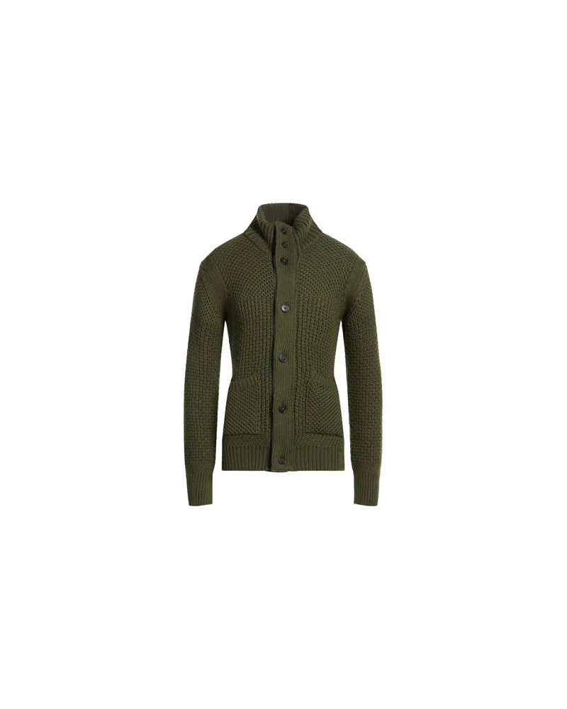 Peuterey STRICKWAREN - Strickjackenauf YOOX.COM Militärgrün
