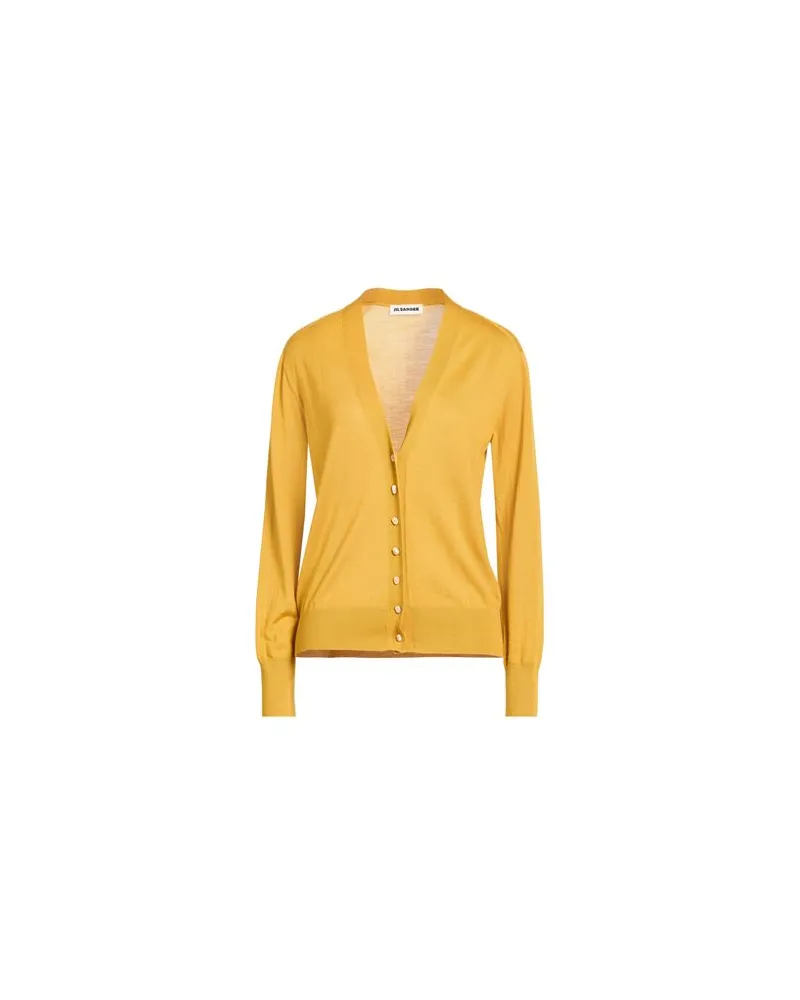 Jil Sander STRICKWAREN - Strickjackenauf YOOX.COM Senf
