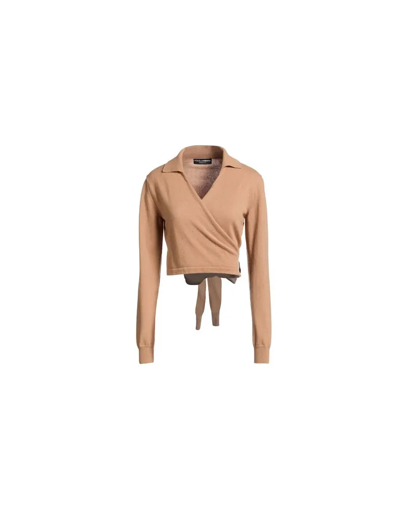 Dolce & Gabbana STRICKWAREN - Wickelpulloverauf YOOX.COM Sand