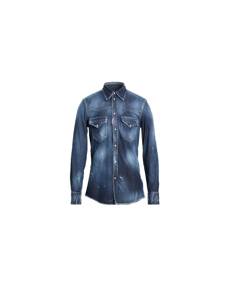 Dsquared2 TOPS - Jeanshemdenauf YOOX.COM Blau
