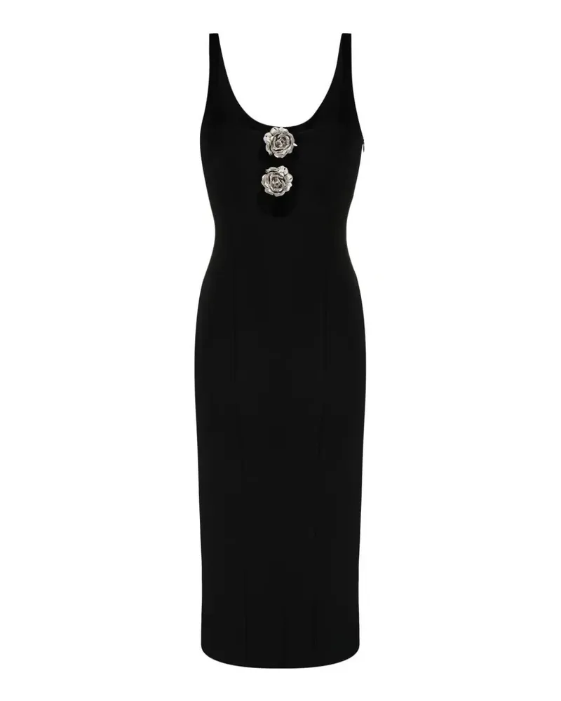 Blumarine Midi-Kleid Schwarz