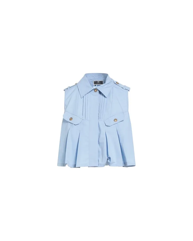 Elisabetta Franchi TOPS - Hemdenauf YOOX.COM Himmelblau