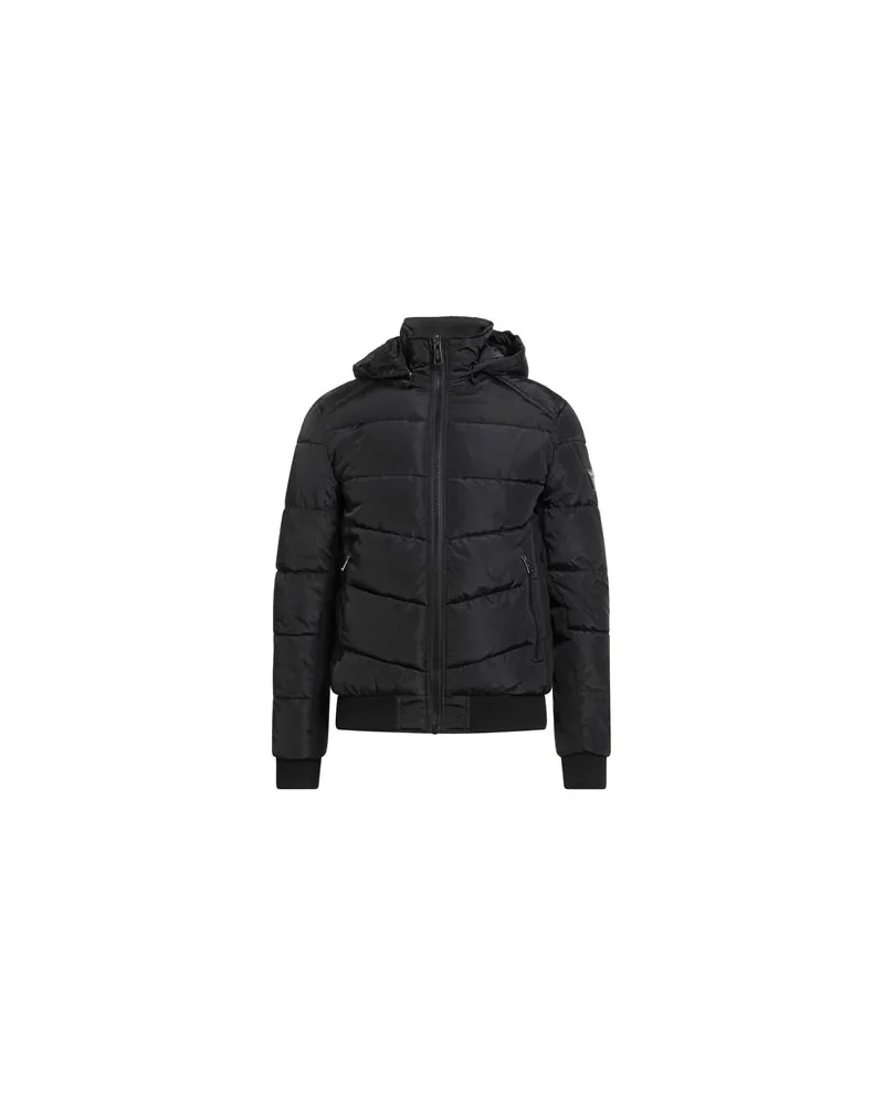 Guess JACKEN & MÄNTEL - Pufferjacken & Daunenjackenauf YOOX.COM Schwarz