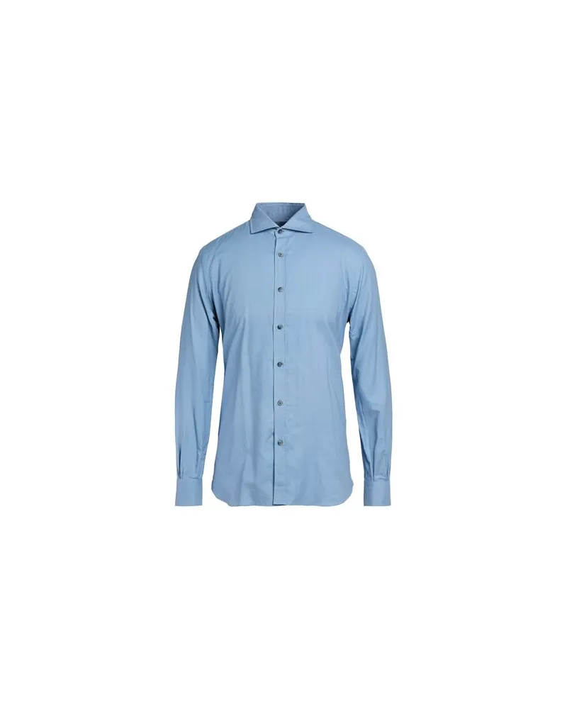 MAZZARELLI BLU - TOPS - Hemdenauf YOOX.COM Azurblau