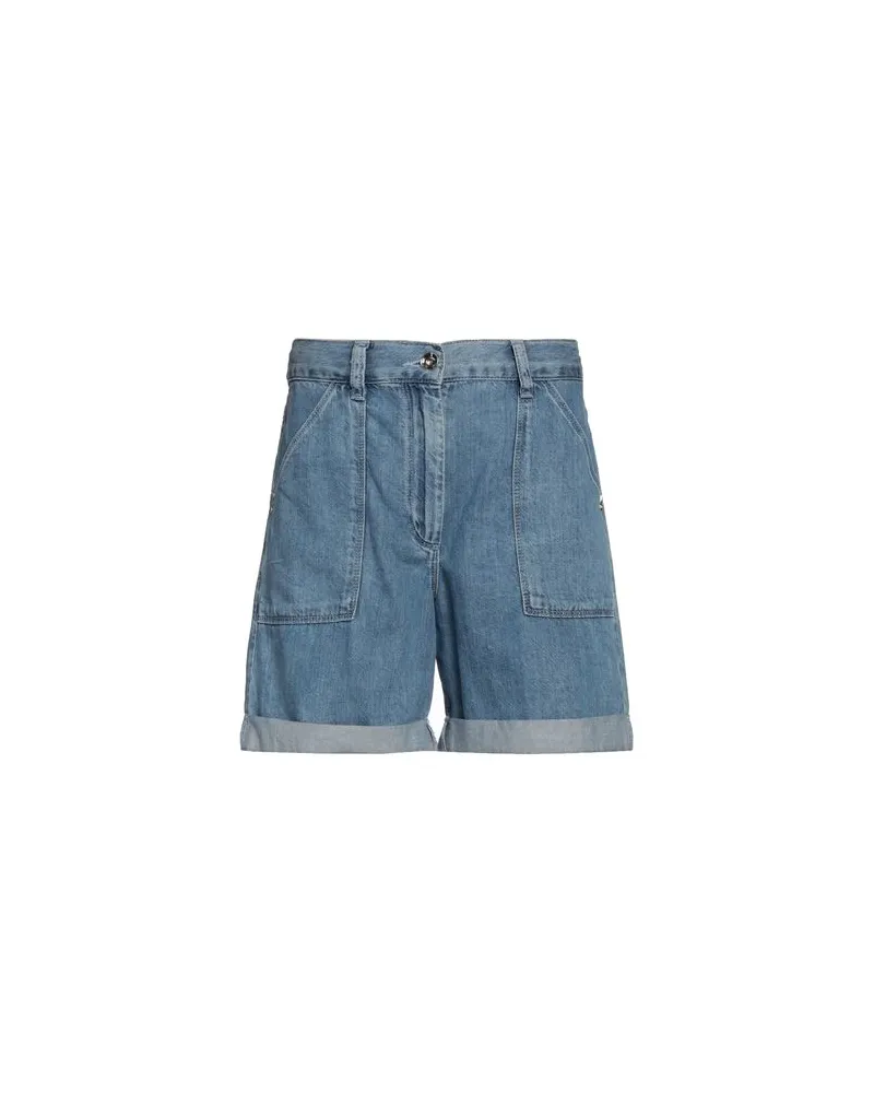 Patrizia Pepe HOSEN & RÖCKE - Jeansshortsauf YOOX.COM Blau