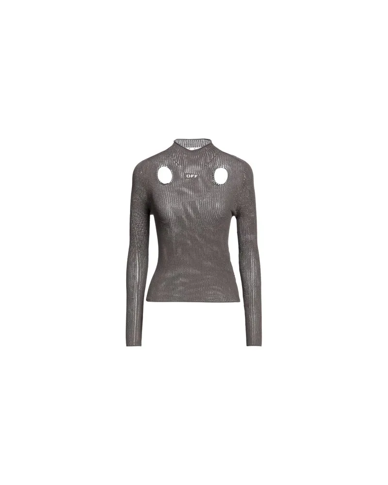 OFF-WHITE STRICKWAREN - Rollkragenpulloverauf YOOX.COM Dunkelbraun