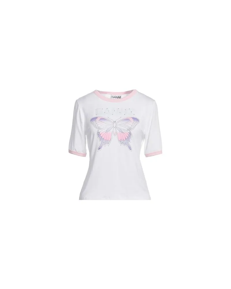 Ganni TOPS - T-shirtsauf YOOX.COM Weiß