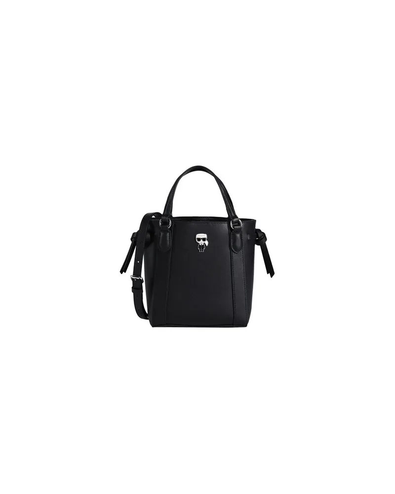 Karl Lagerfeld K/IKONIK LEATHER SM TOTE - TASCHEN - Handtaschenauf YOOX.COM Schwarz