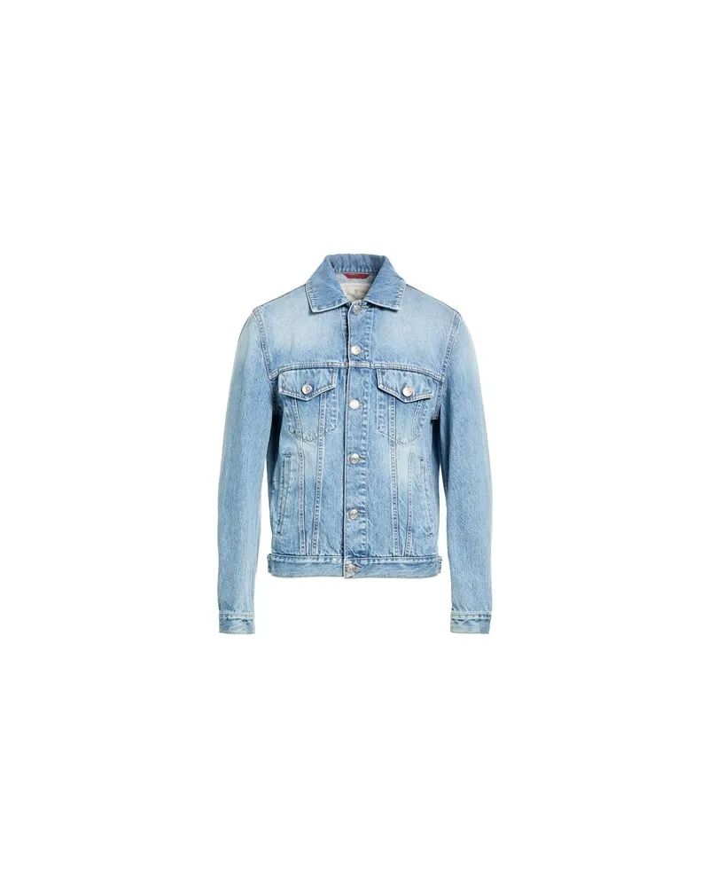 Brunello Cucinelli JACKEN & MÄNTEL - Jeansjacken/Mäntelauf YOOX.COM Blau
