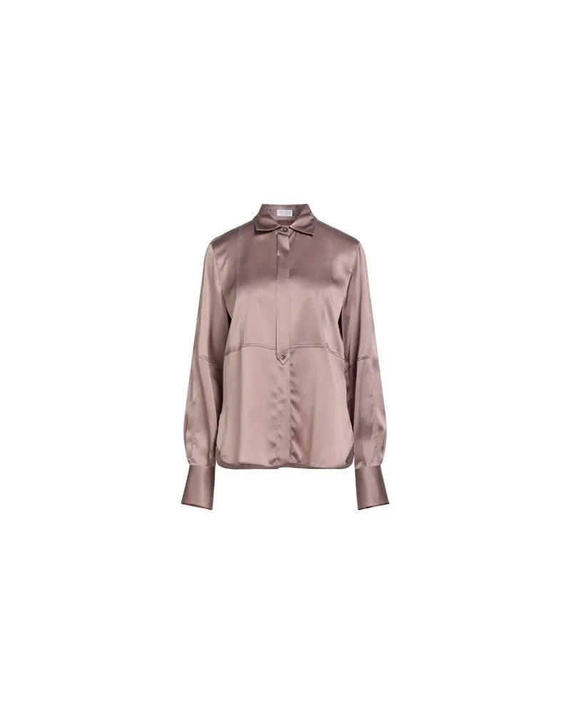 Brunello Cucinelli TOPS - Hemdenauf YOOX.COM Hellbraun