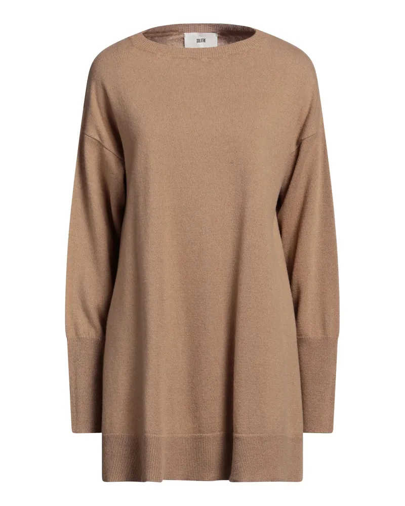 SOLOTRE Pullover Kamel