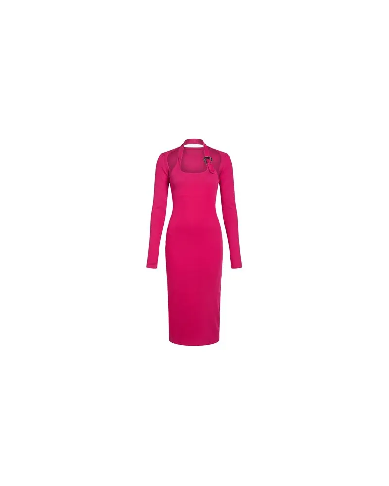 Versace Jeans KLEIDER - Midi-Kleiderauf YOOX.COM Fuchsia