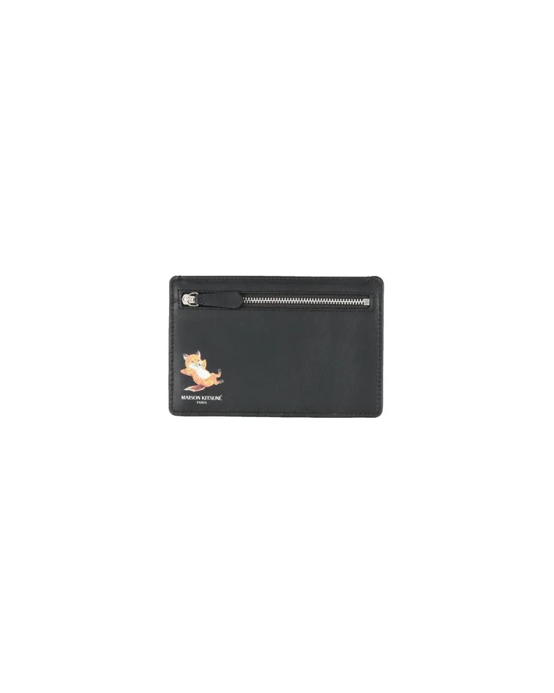 Kitsuné Kleinlederwaren - Brieftaschenauf YOOX.COM Schwarz