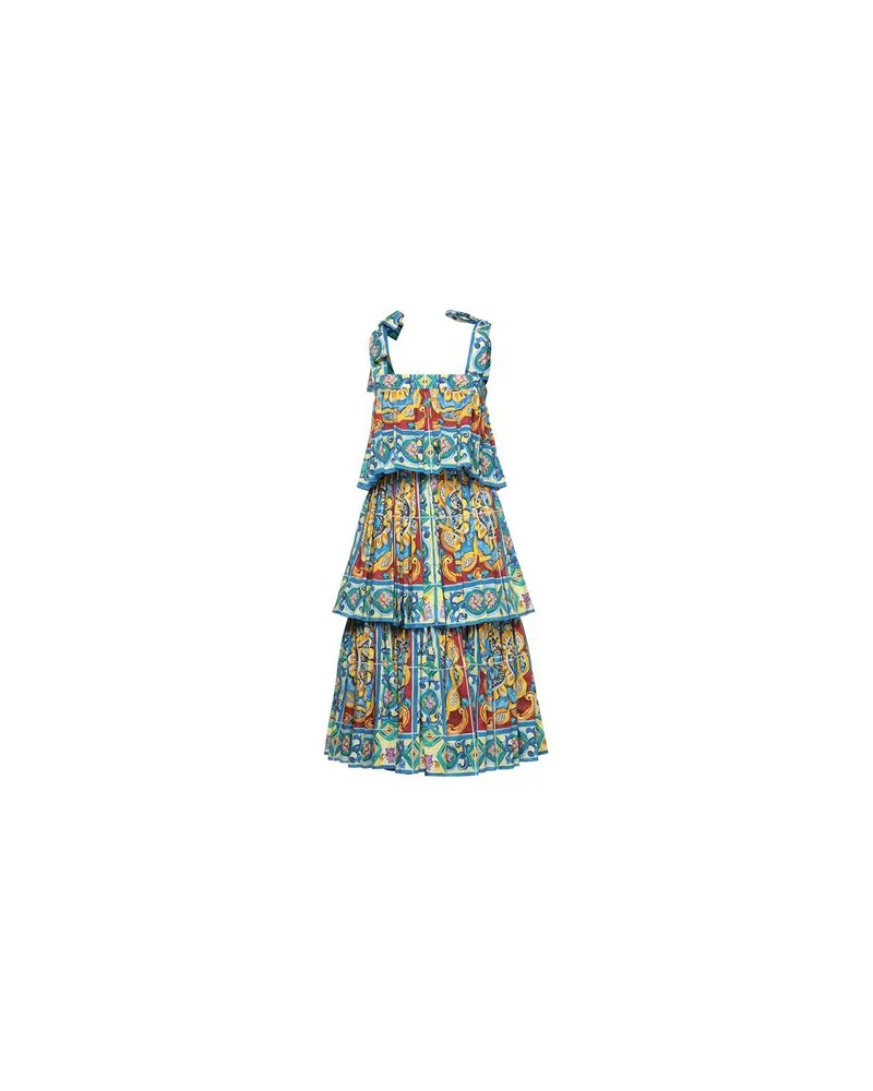 Dolce & Gabbana KLEIDER - Midi-Kleiderauf YOOX.COM Blau