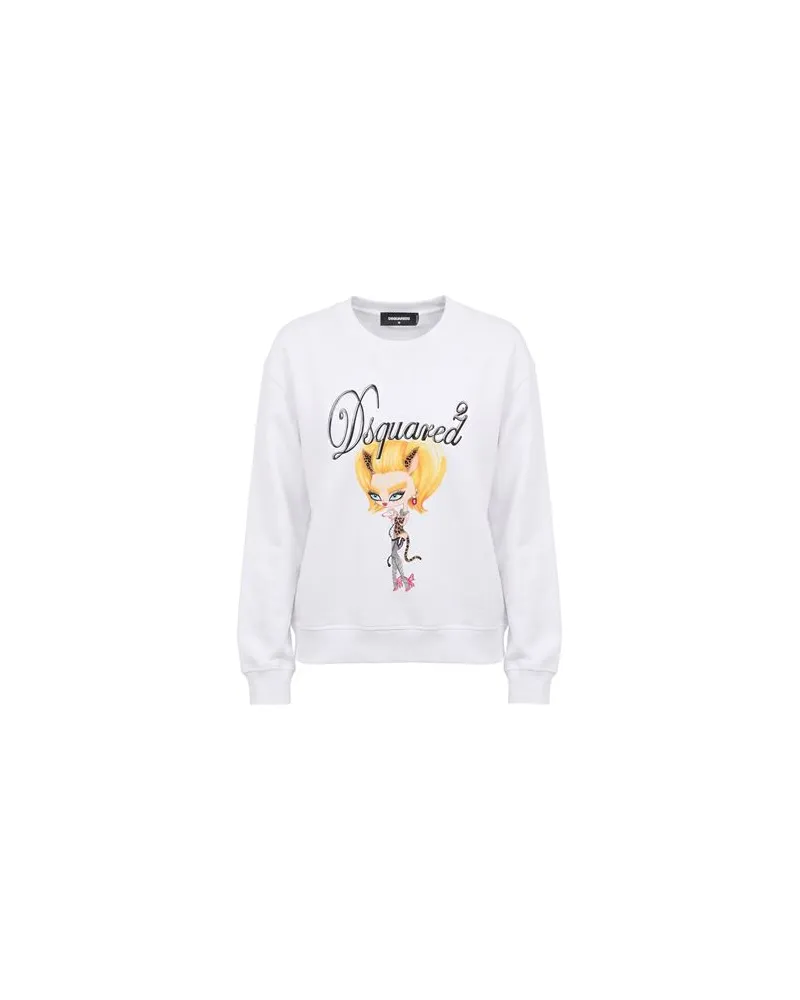 Dsquared2 TOPS - Sweatshirtsauf YOOX.COM Weiß