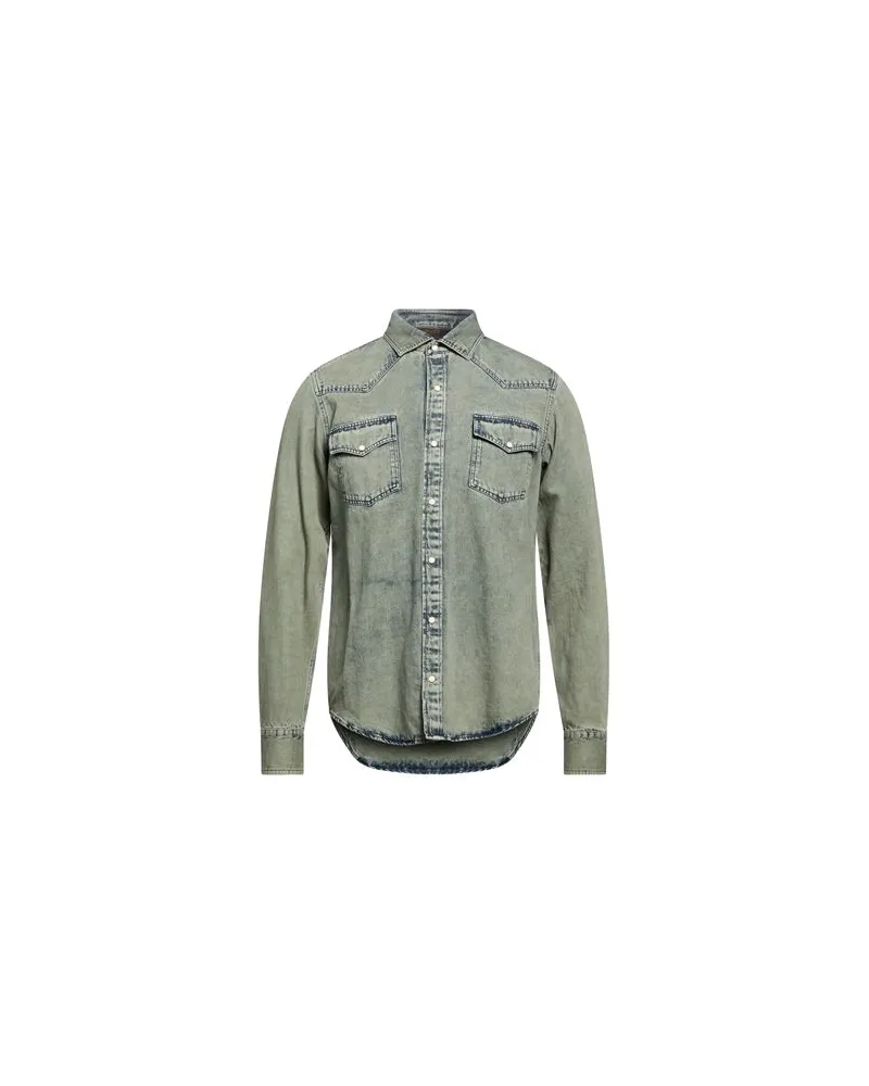 MOORER TOPS - Jeanshemdenauf YOOX.COM Blau