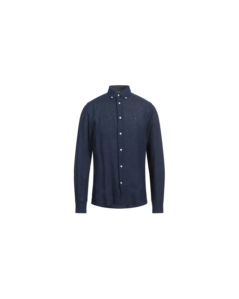 Tommy Hilfiger TOPS - Hemdenauf YOOX.COM Marineblau