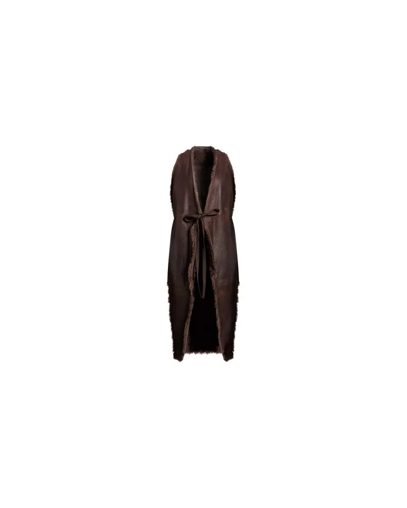 Rick Owens JACKEN & MÄNTEL - Shearling- & Kunstfellauf YOOX.COM Dunkelbraun
