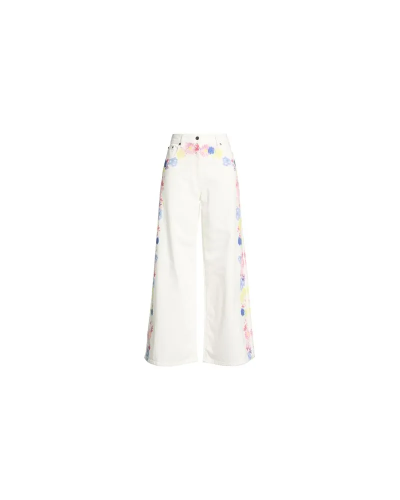 MSGM HOSEN & RÖCKE - Jeanshosenauf YOOX.COM Weiß