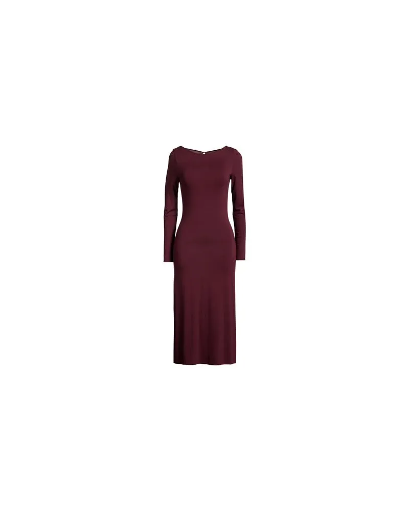 Majestic KLEIDER - Midi-Kleiderauf YOOX.COM Bordeaux