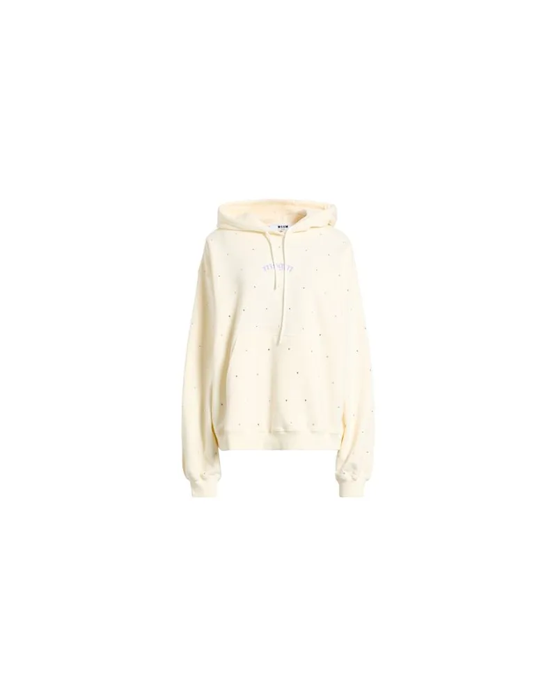 MSGM TOPS - Sweatshirtsauf YOOX.COM Cremeweiß