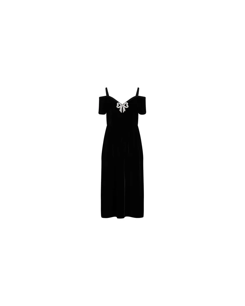 Saloni KLEIDER - Midi-Kleiderauf YOOX.COM Schwarz