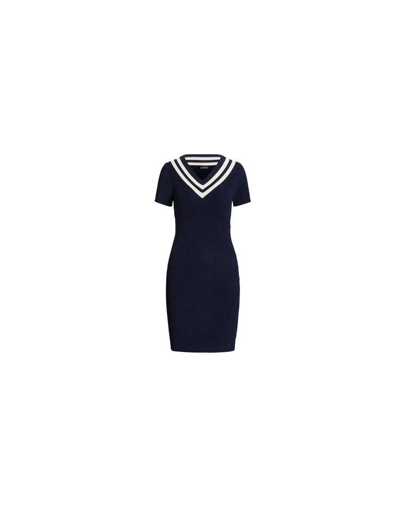Ralph Lauren COTTON-BLEND CRICKET SWEATER DRESS  - KLEIDER - Mini-Kleiderauf YOOX.COM Marineblau