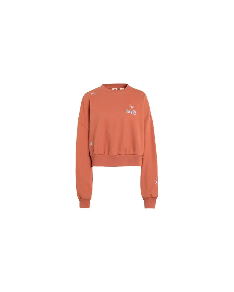 Levi's GRAPHIC CROP PRISM CREW  - TOPS - Sweatshirtsauf YOOX.COM Pfirsich