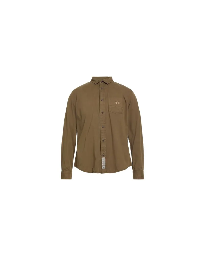 La Martina TOPS - Hemdenauf YOOX.COM Militärgrün