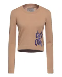 Frankie Morello Pullover Kamel