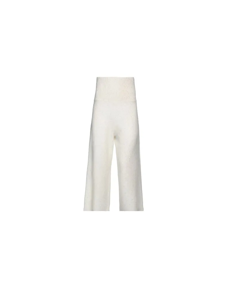 Fabiana Filippi CASHMERE - HOSEN & RÖCKE - Hosenauf YOOX.COM Cremeweiß