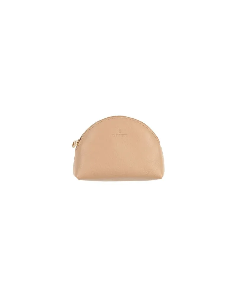 IL BISONTE Kleinlederwaren - Kosmetiktäschchenauf YOOX.COM Beige