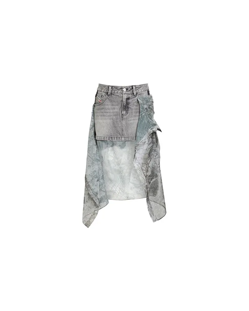 Diesel HOSEN & RÖCKE - Jeansröckeauf YOOX.COM Grau