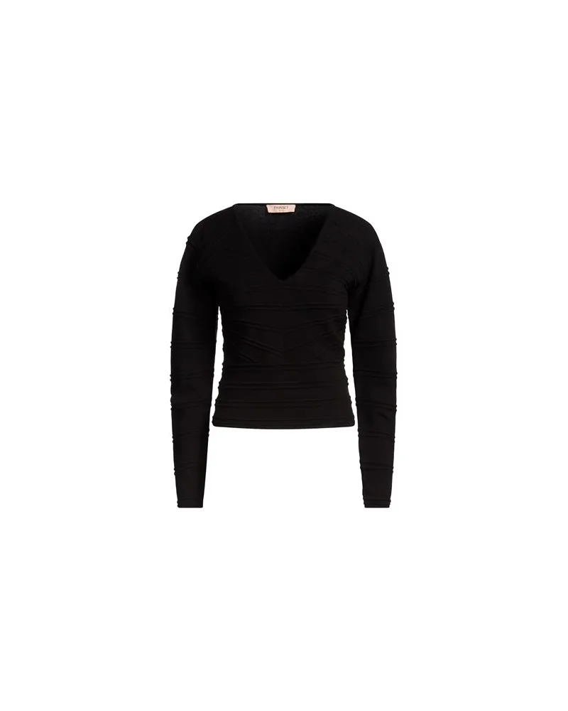 Twin-Set STRICKWAREN - Pulloverauf YOOX.COM Schwarz