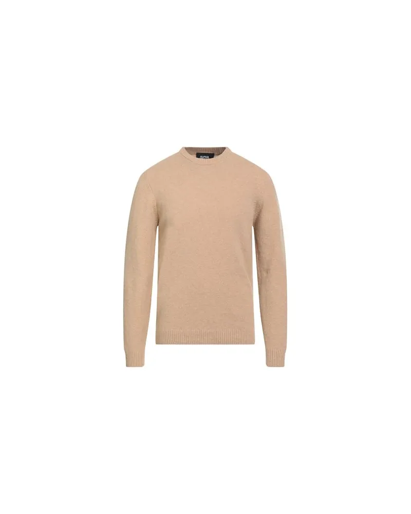 Alpha Studio STRICKWAREN - Pulloverauf YOOX.COM Beige