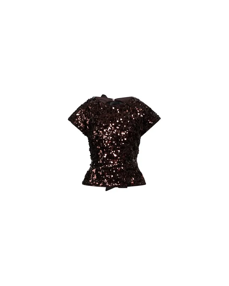 Ganni TOPS - Topsauf YOOX.COM Braun