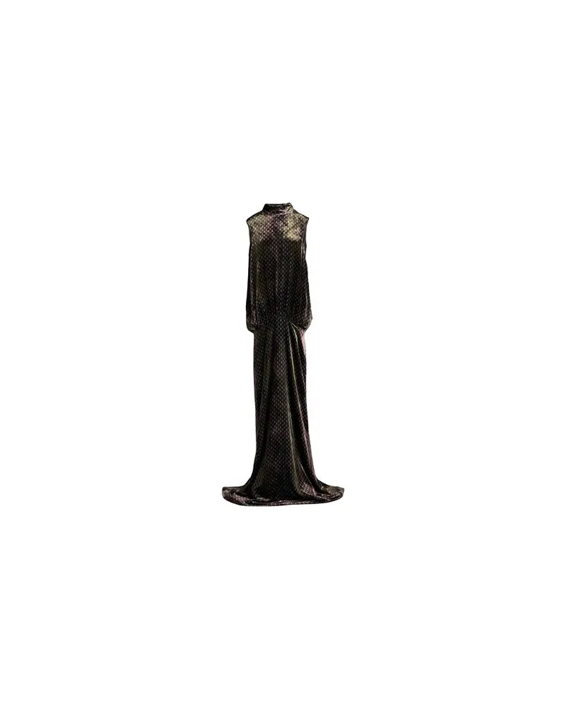 Dries van Noten KLEIDER - Maxi-Kleiderauf YOOX.COM Salbeigrün