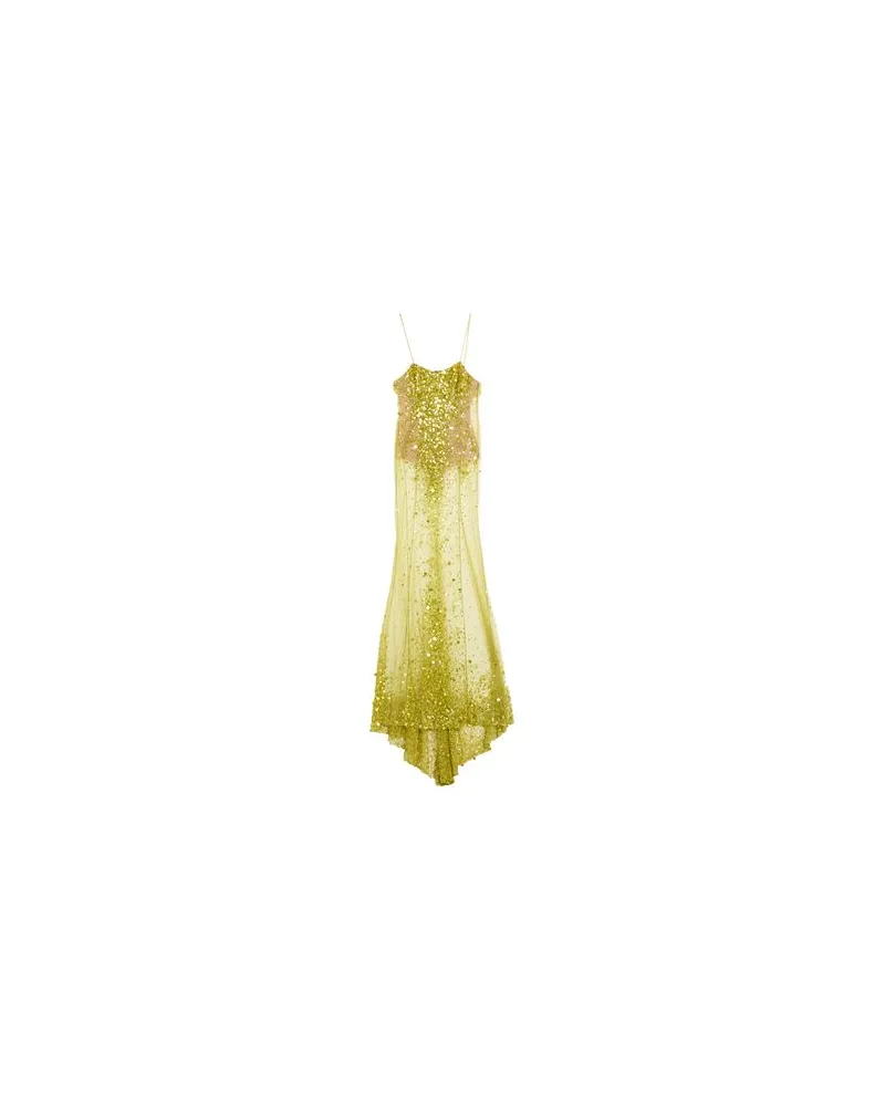 ATTICO KLEIDER - Maxi-Kleiderauf YOOX.COM Limettengrün