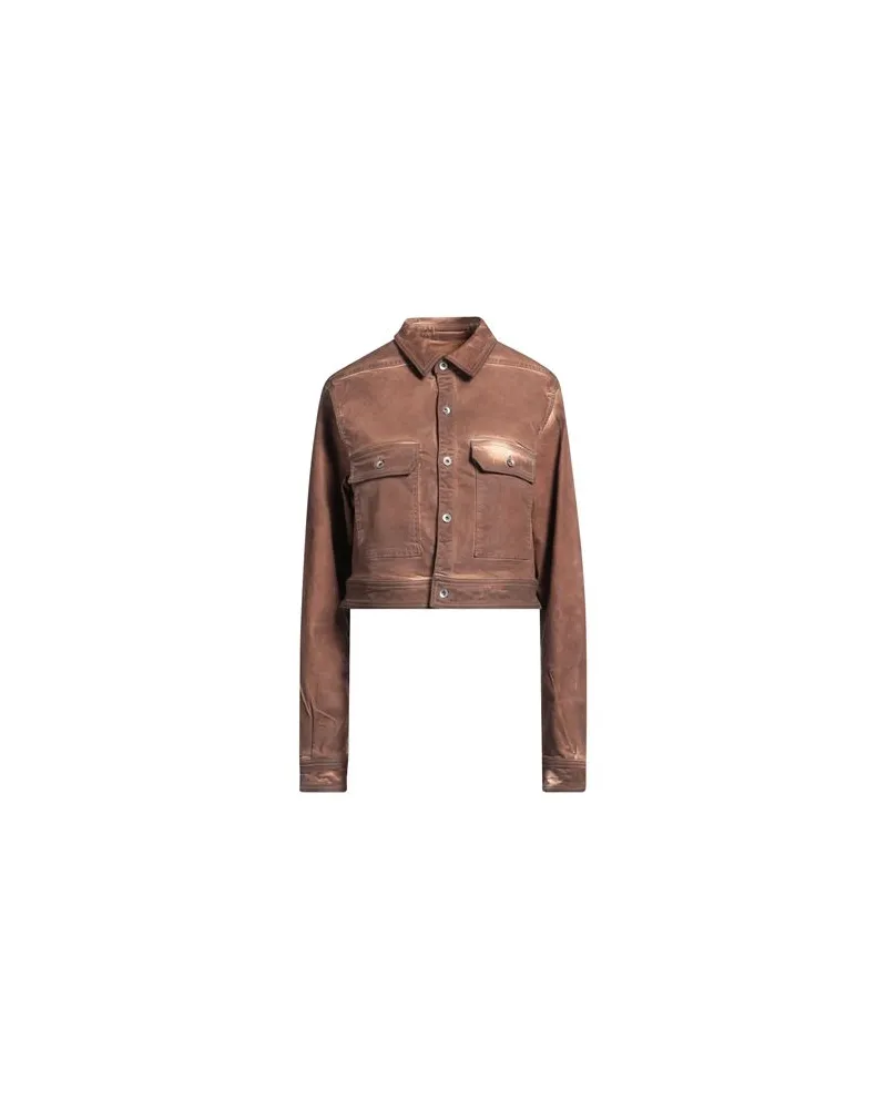 DRKSHDW by Rick Owens JACKEN & MÄNTEL - Jeansjacken/Mäntelauf YOOX.COM Braun