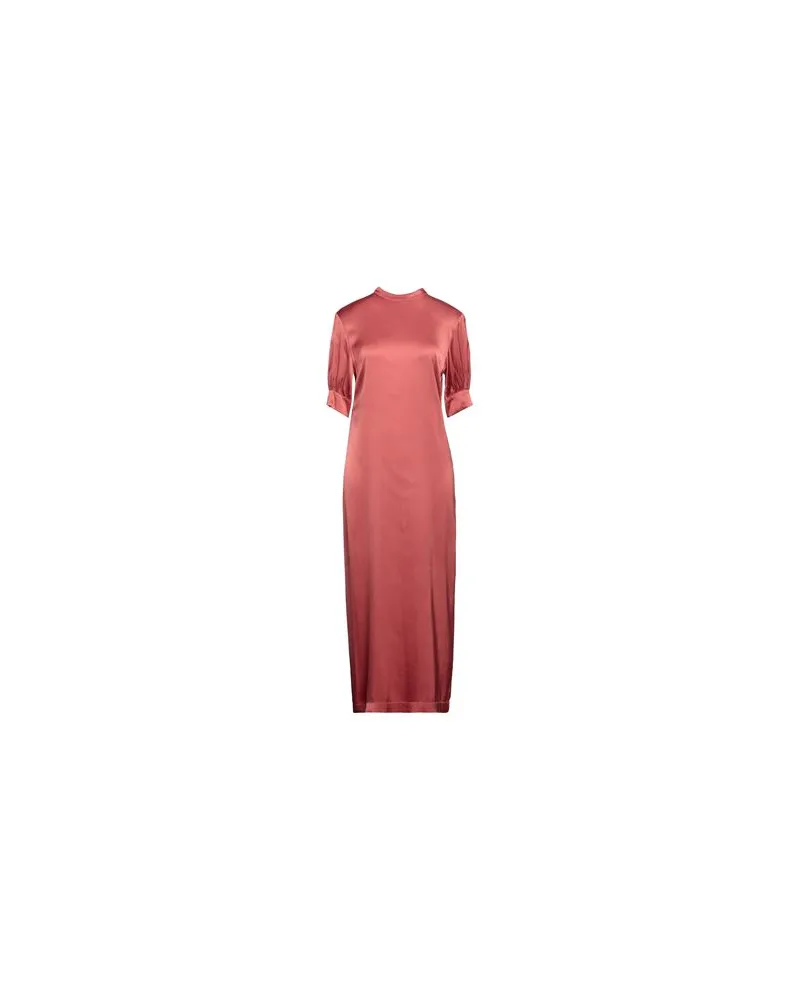 Alessia Santi KLEIDER - Midi-Kleiderauf YOOX.COM Ziegelrot