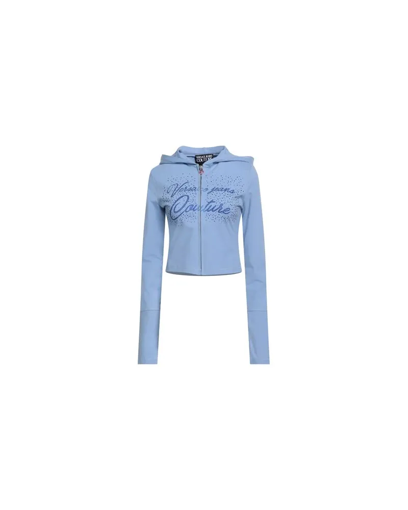 Versace Jeans TOPS - Sweatshirtsauf YOOX.COM Hellblau