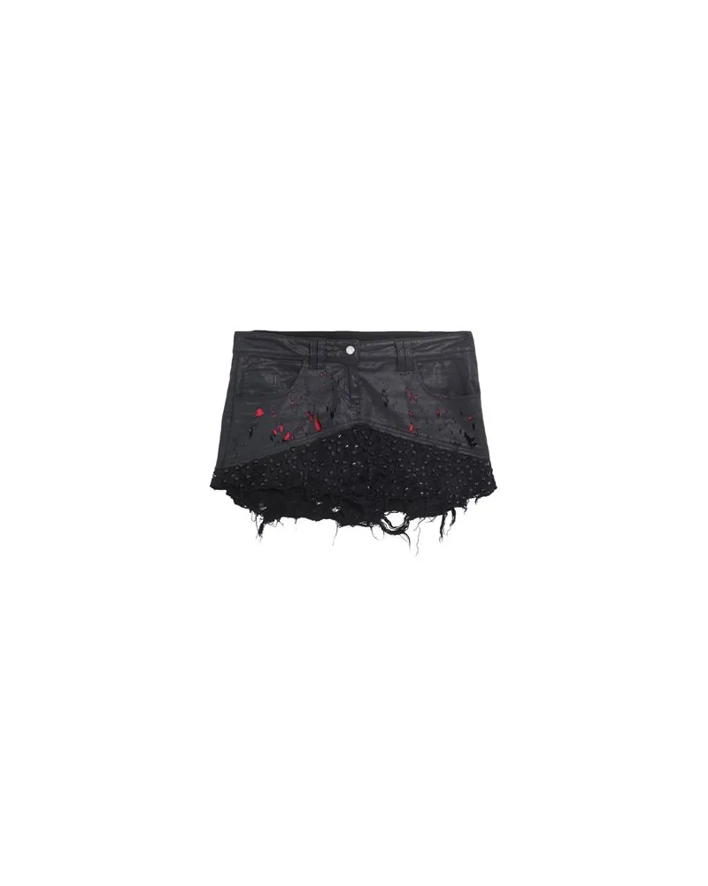 Massimo Sabbadin HOSEN & RÖCKE - Jeansröckeauf YOOX.COM Schwarz