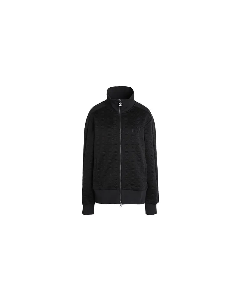 Puma LUXE SPORT T7 Track Jacket  - TOPS - Sweatshirtsauf YOOX.COM Schwarz