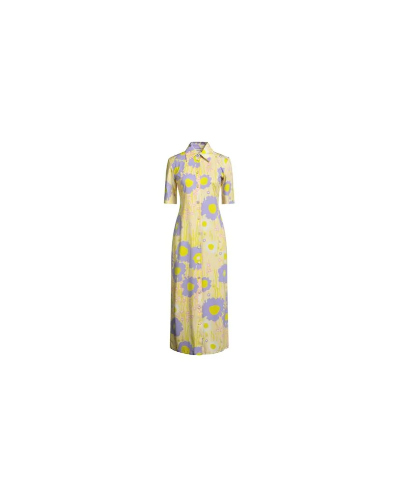 SPORTMAX KLEIDER - Maxi-Kleiderauf YOOX.COM Pastellgelb