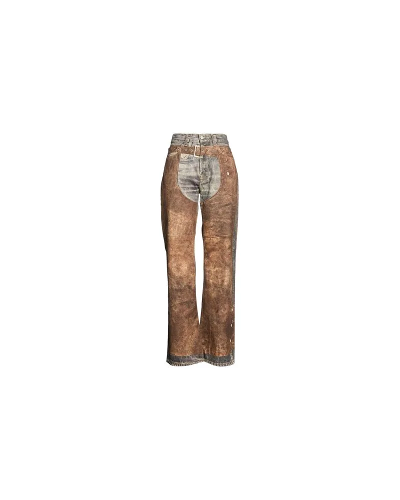Acne Studios HOSEN & RÖCKE - Jeanshosenauf YOOX.COM Braun