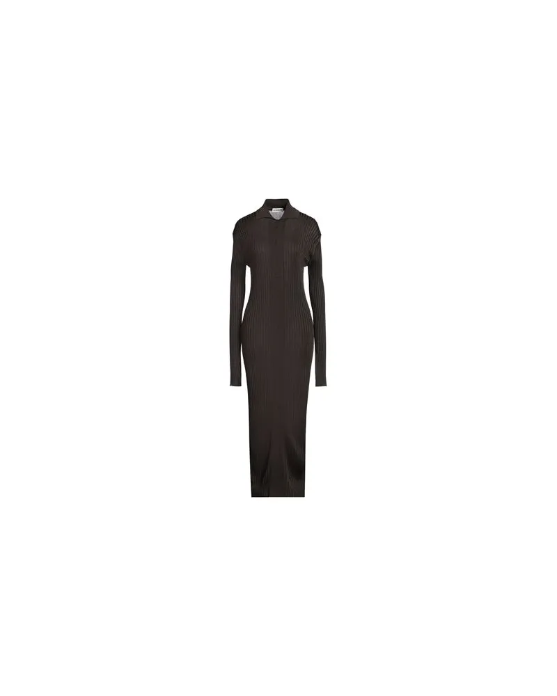Jil Sander KLEIDER - Maxi-Kleiderauf YOOX.COM Dunkelbraun