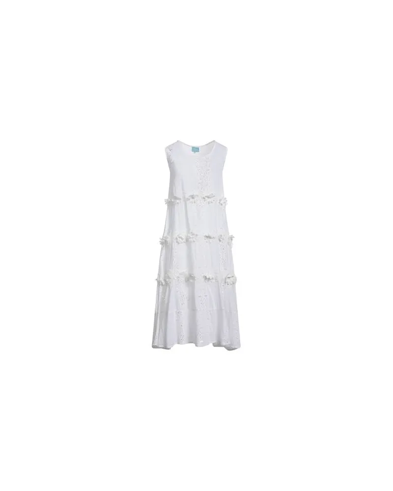 Iconique KLEIDER - Midi-Kleiderauf YOOX.COM Weiß