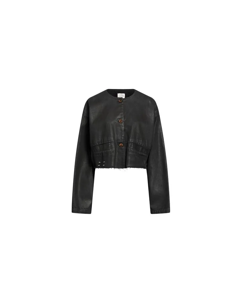 ALYSI CHOCOLAT - JACKEN & MÄNTEL - Jeansjacken/Mäntelauf YOOX.COM Schwarz