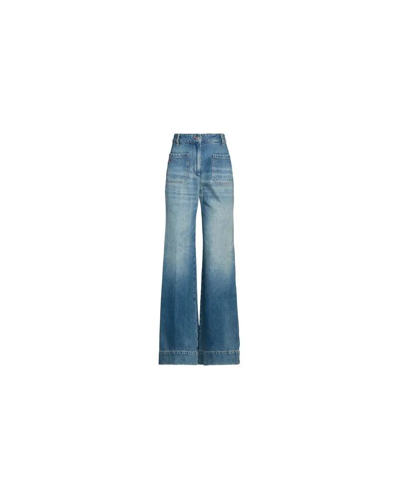 Victoria Beckham HOSEN & RÖCKE - Jeanshosenauf YOOX.COM Blau